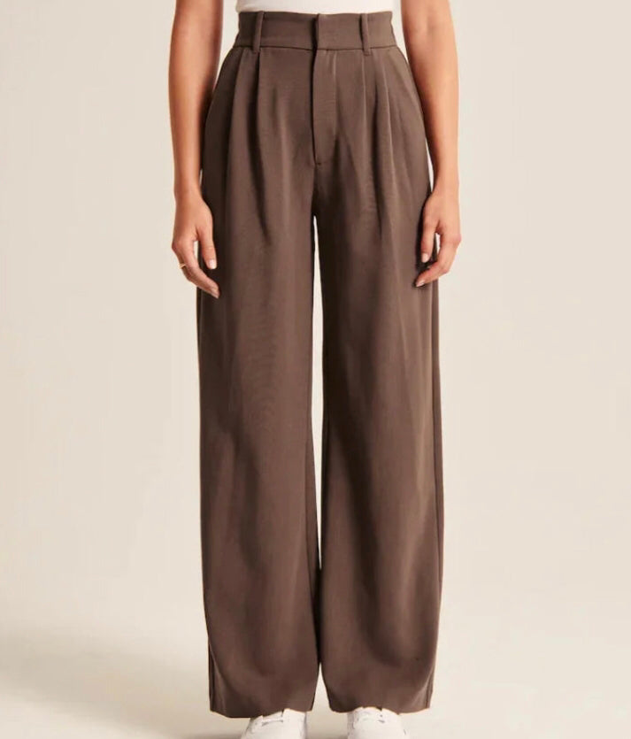 Wide Leg Tailored Pants